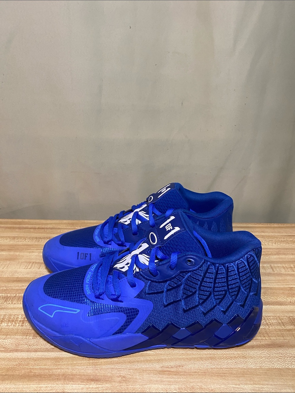 Puma LaMelo Ball MB.01 Team Colors Blazing Blue Basketball  Gym Shoes Men 10.5